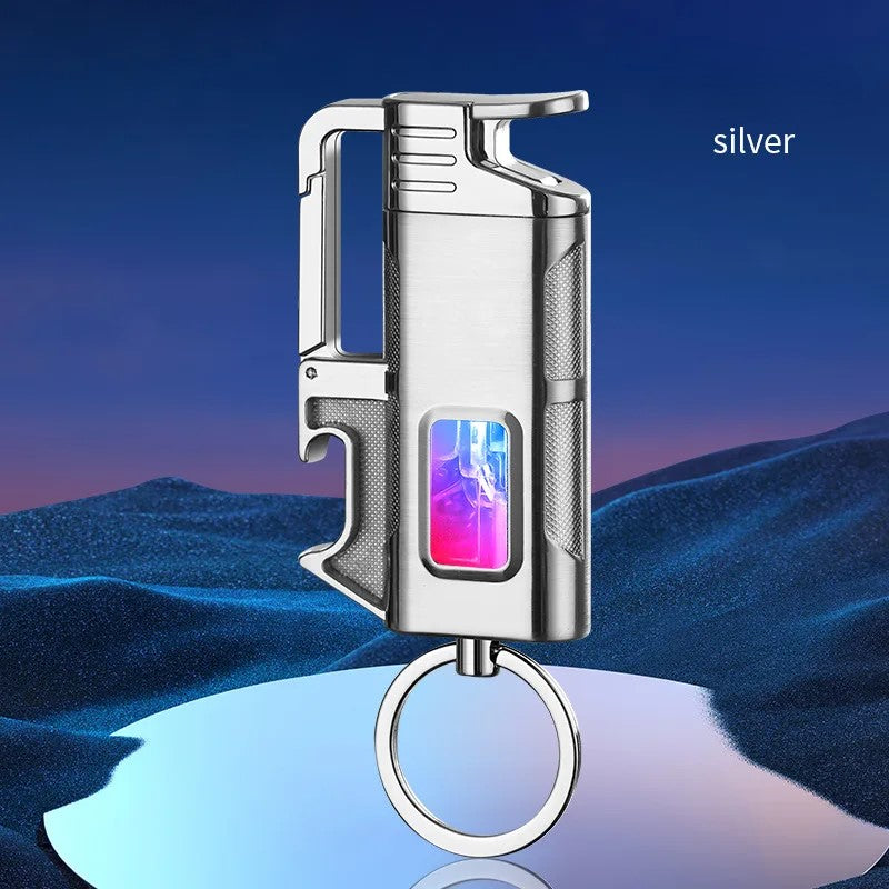 Moderne Vindresistente Metall Flaskeåpner Nøkkelring Lighter | Luvikno