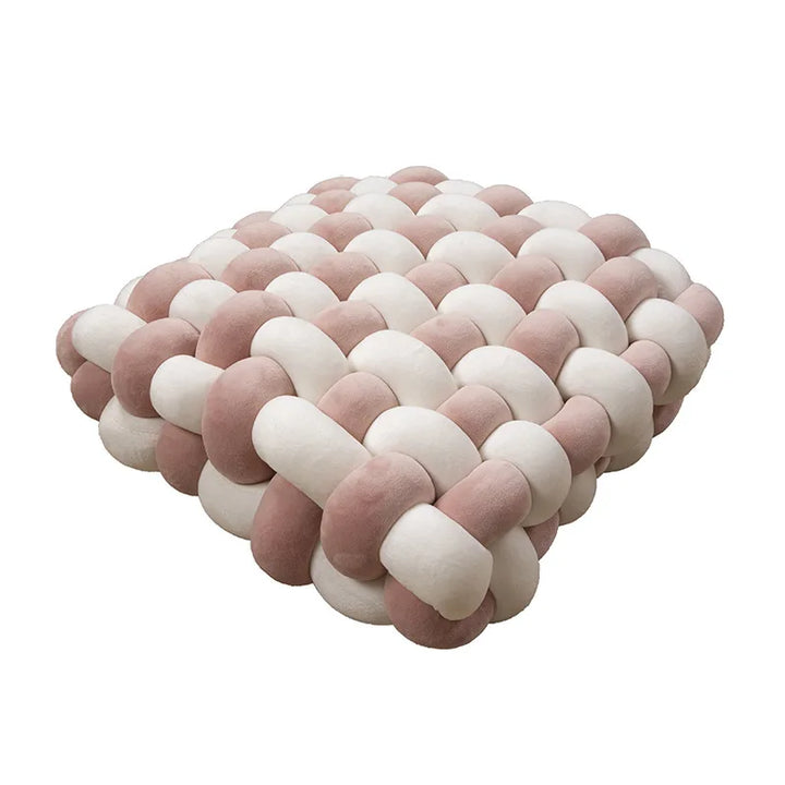 Chunky Woven Knot Cushion | Luvikno