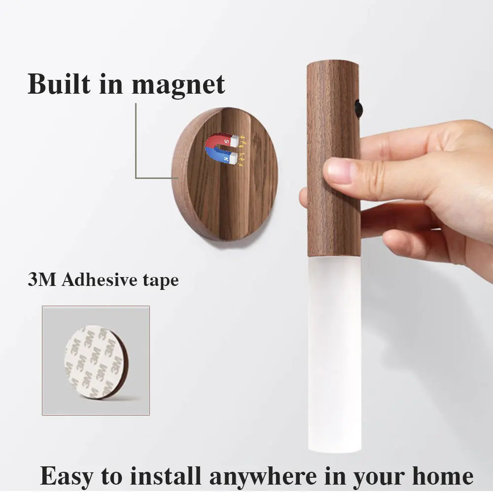 Magnetisk LED-bevegelsesføler-nattlys | Luvikno