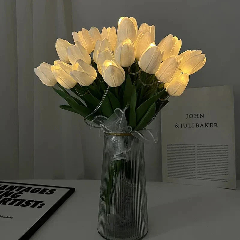 TulipGlow - Bærbar LED Tulip Nattlys Luvikno