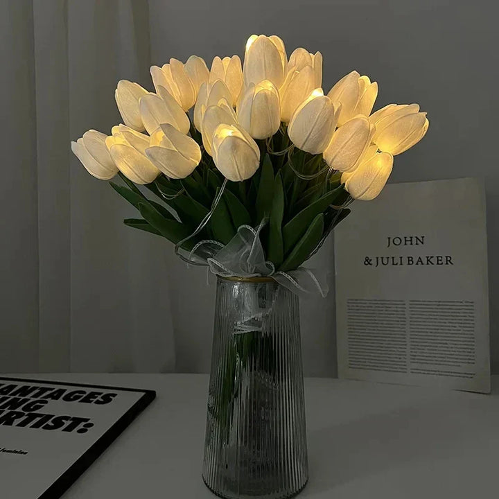 TulipGlow - Bærbar LED Tulip Nattlys Luvikno