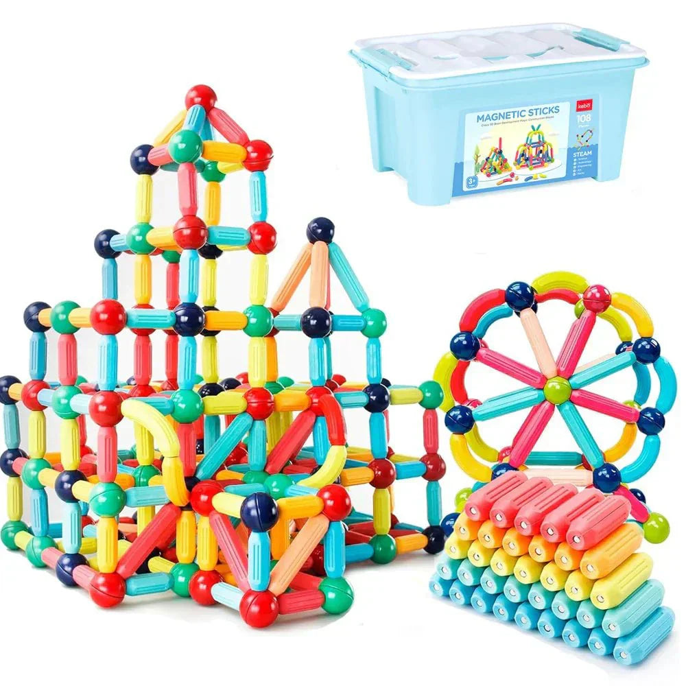 Magneo Blocks - Kreativt Magnetisk Konstruksjonssett for Barn Luvikno