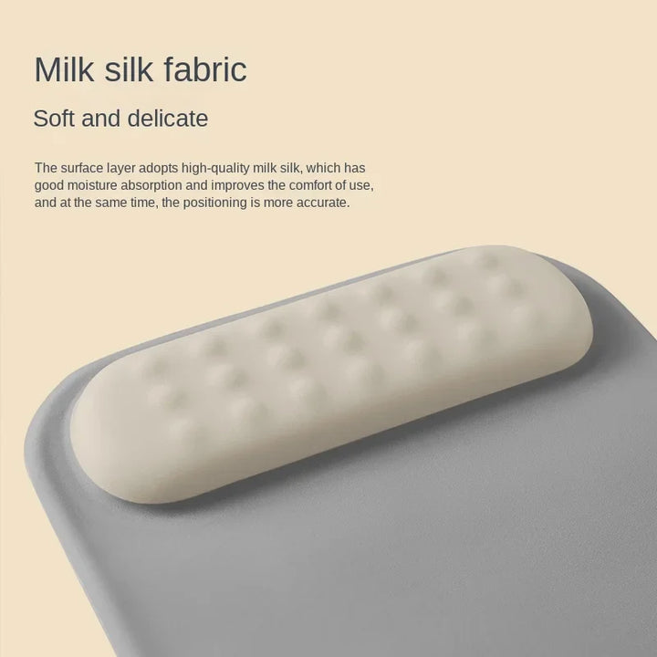 Luvikno | ErgoLoom Musematte med håndleddstøtte | Ergonomisk & Antiskli | Minneskum & Antisklibas | For spilling & kontor