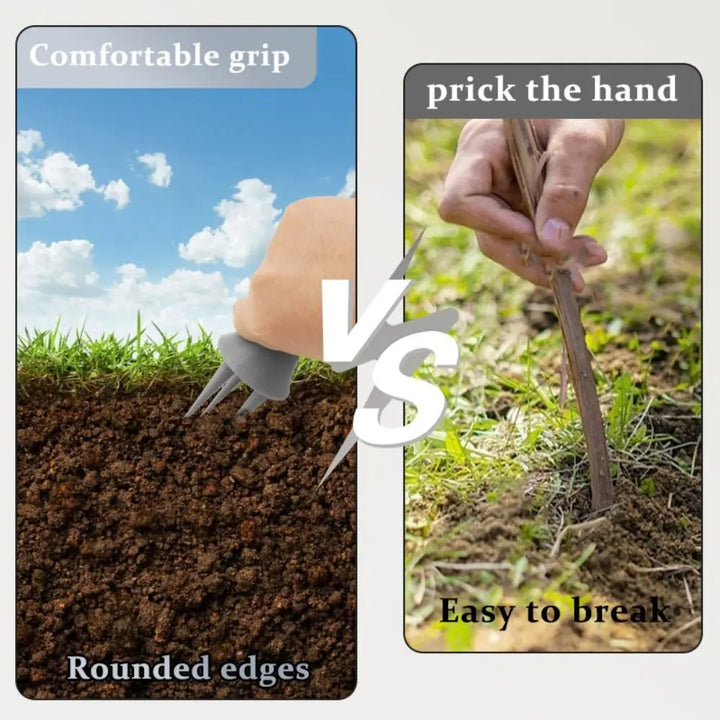 Luvikno | Aergrow Håndlufter laget av plast | Kompakt & Effektiv | 14,7 × 5 cm | For plener, bed og planteområder