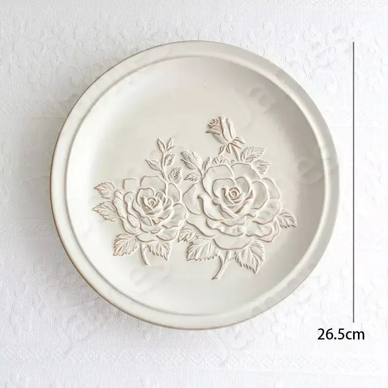 Franske pregete blomsterplater