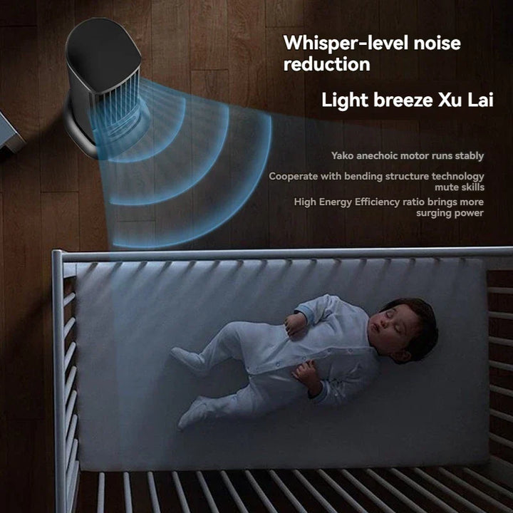 Towerless Ultra Cool Air Conditioning Desktop Fan | Luvikno