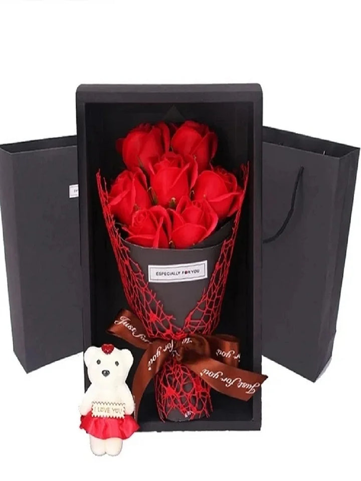 7 Roses Såpe Bukett Gaveeske Luvikno