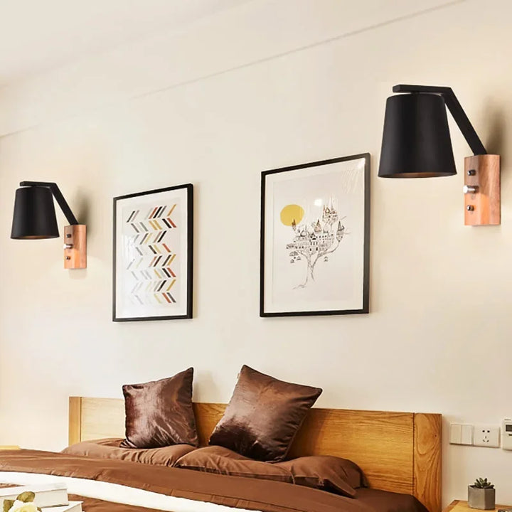 WoodGlow Light – LED Vegglampe for Soverom Luvikno