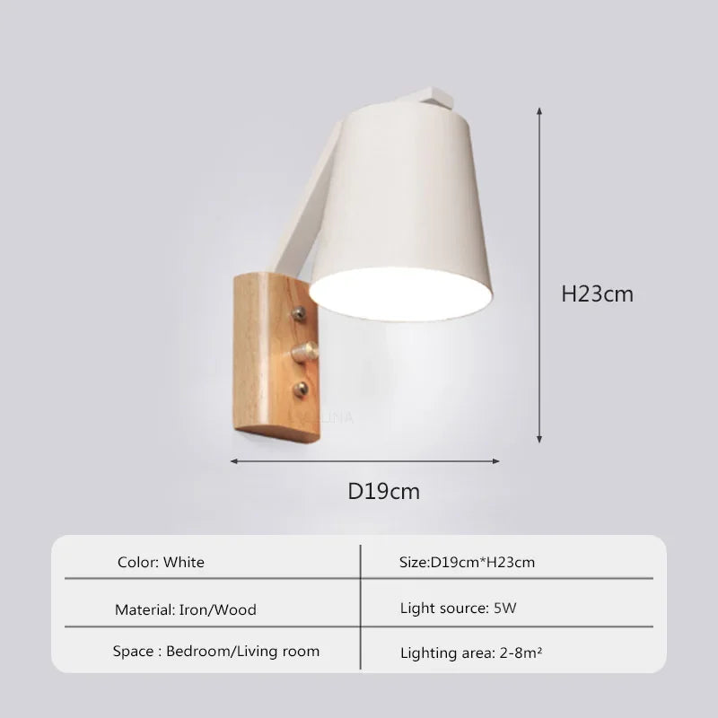 WoodGlow Light – LED Vegglampe for Soverom Luvikno