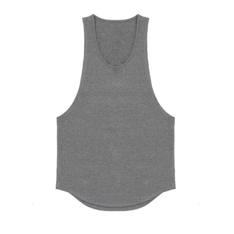 Herres Bomull Pustende Ermeløs Trenings Tank Top Luvikno