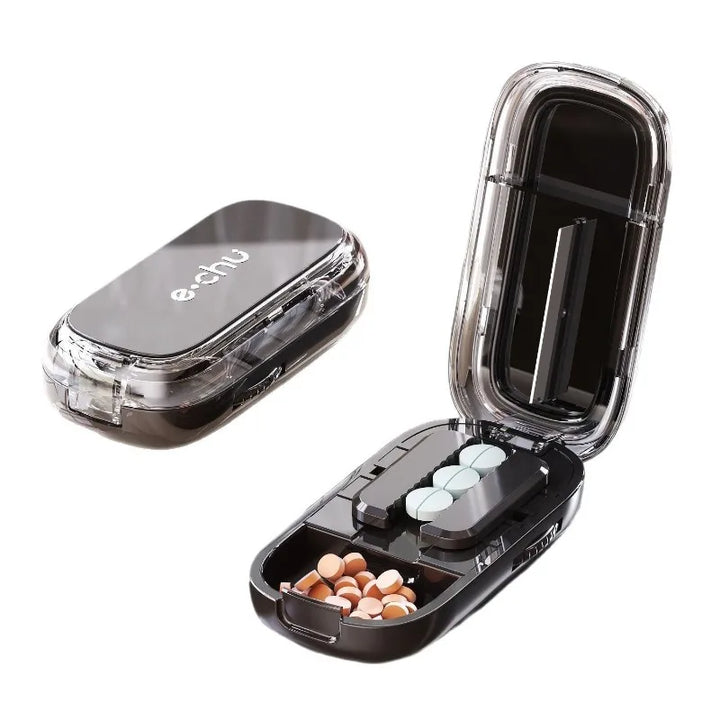 Pocket Size Dustproof Pill Cutter Organizer | Luvikno