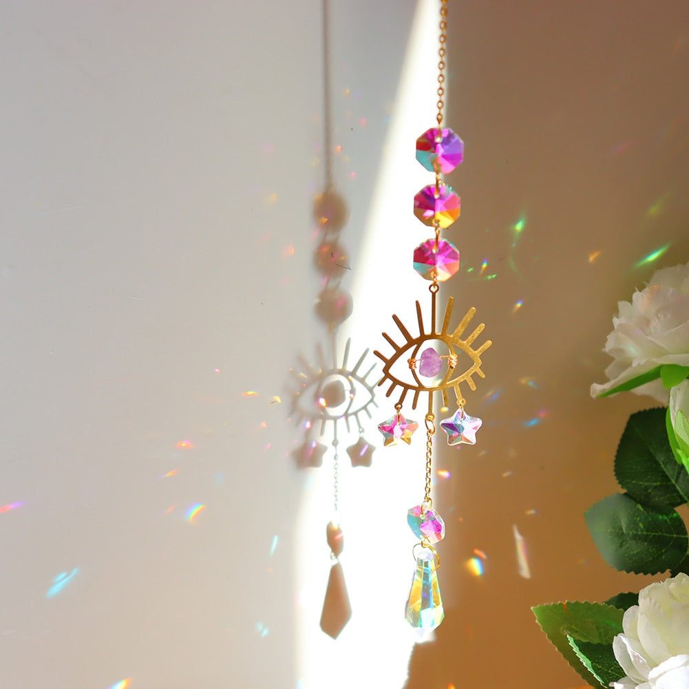 Dream Combo Symphony Crystal Vindklokke Måne Solfanger | Luvikno