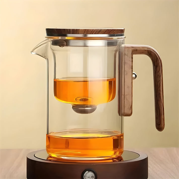 TranquilSip Teekanne – Magnetisk Bryter Filterglass Teapot | Luvikno