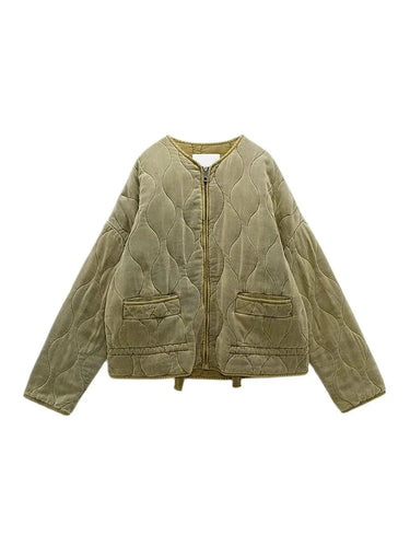 Luvik | Oversized vintage polstret jakk for kvinner