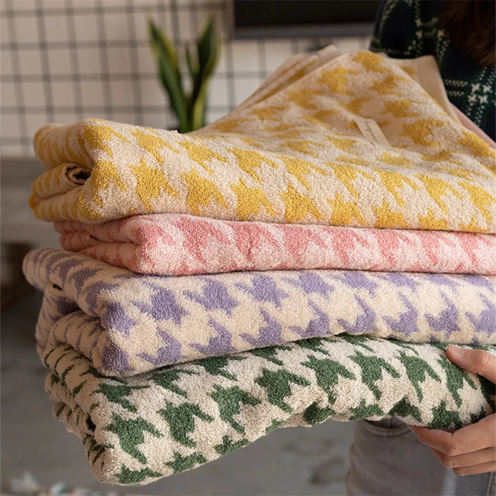 HoundLuxe Vintage Houndstooth Bomull Ansiktsklut Luvikno