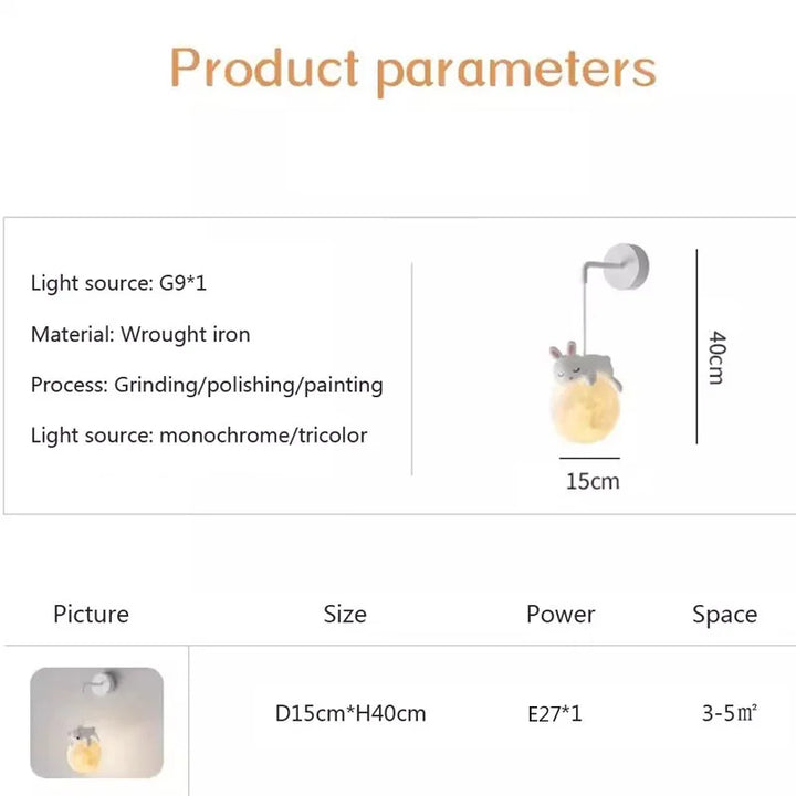 MoonGlow Light - Stilfulle LED Vegglampe for Rom Luvikno