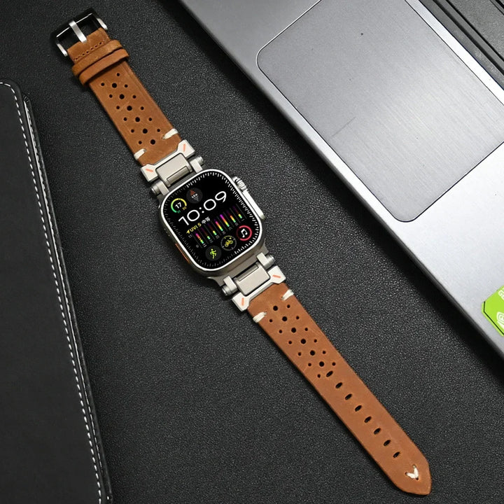 Luvikno | Ekte lær Apple Watch-bånd – Stilig og slitesterk klokkerem for din Apple Watch
