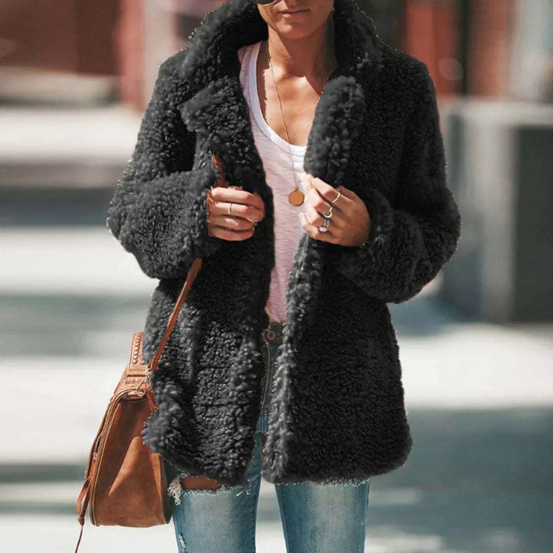 Luvik | Varm fleece-jakke - Beige - Behagelig og trendy