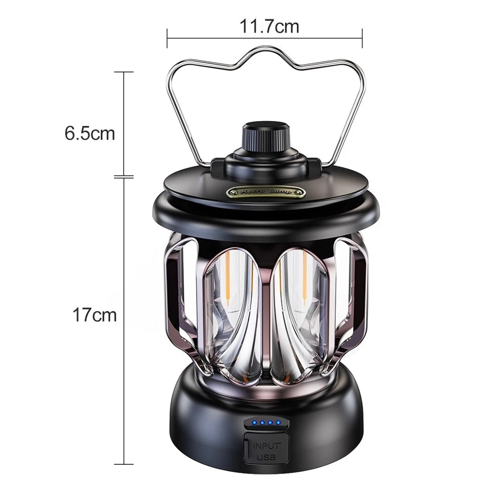 Retro Power Bank Camping LED Lampe | Luvikno