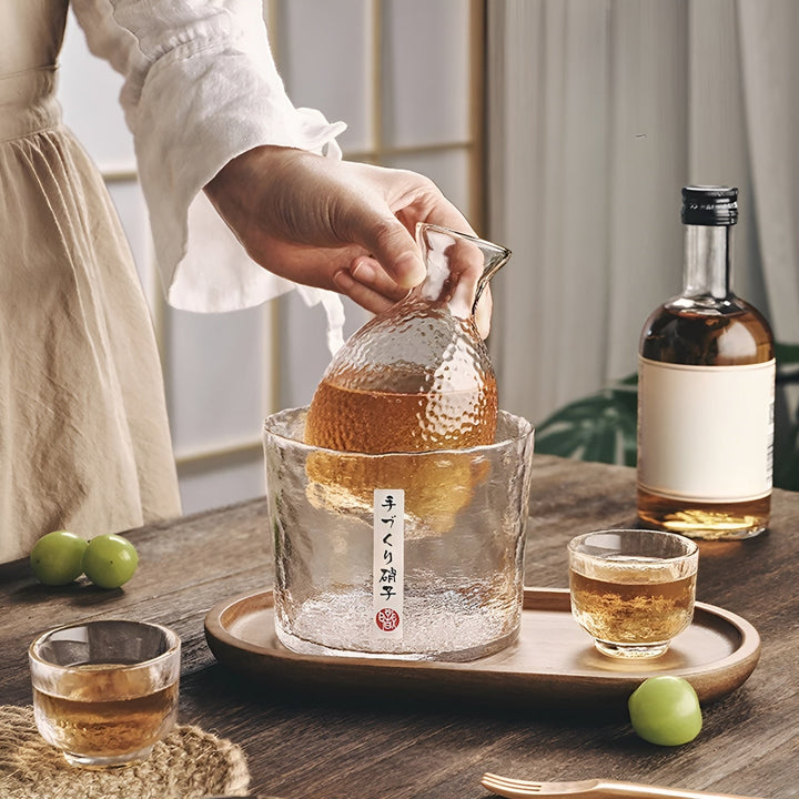 Japansk Glass Sett – Elegant Sake & Whisky Sett | Perfekt for Bar & Hjem | Luvikno