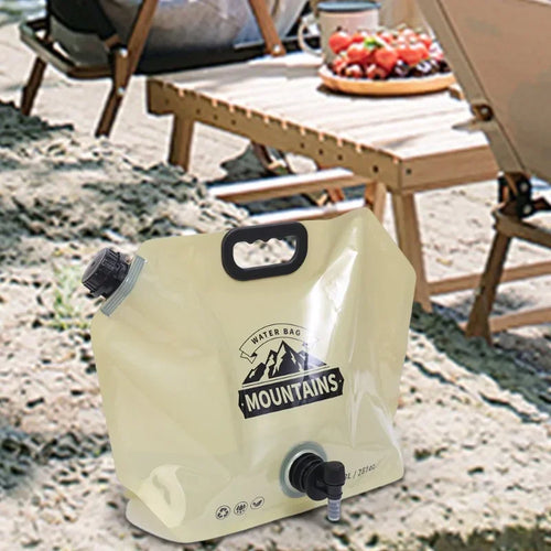 Luvikno | HydraPakx Sammenleggbar Vannbæreveske 8 L | Med Håndtak & Spout | For Camping, Fotturer & Utendørs