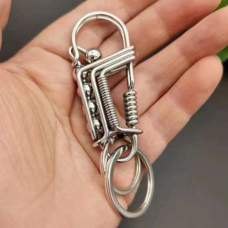 Iron Weave Rustfritt Matte-Finish Nøkkelring | Luvikno