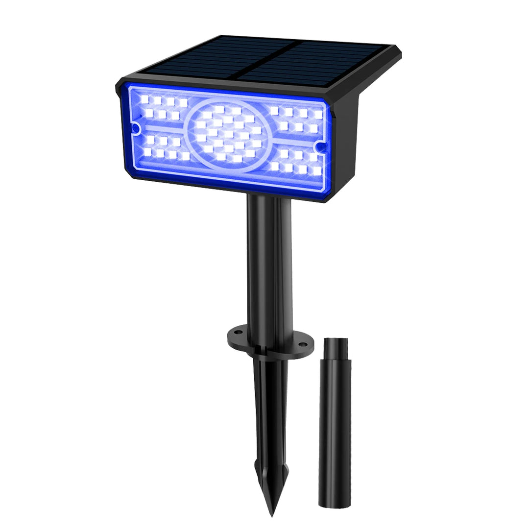 Luvikno | Solara LED Solarspotlight | 4 Lyskilder | 49 LED-er | IP65 Vanntett | Energisparende med Solcellepanel