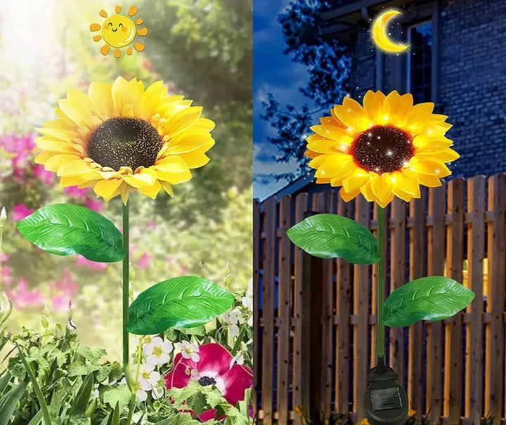 SolarBloom – Realistisk Solsikke Hage Lampe for Utendørs Luvikno