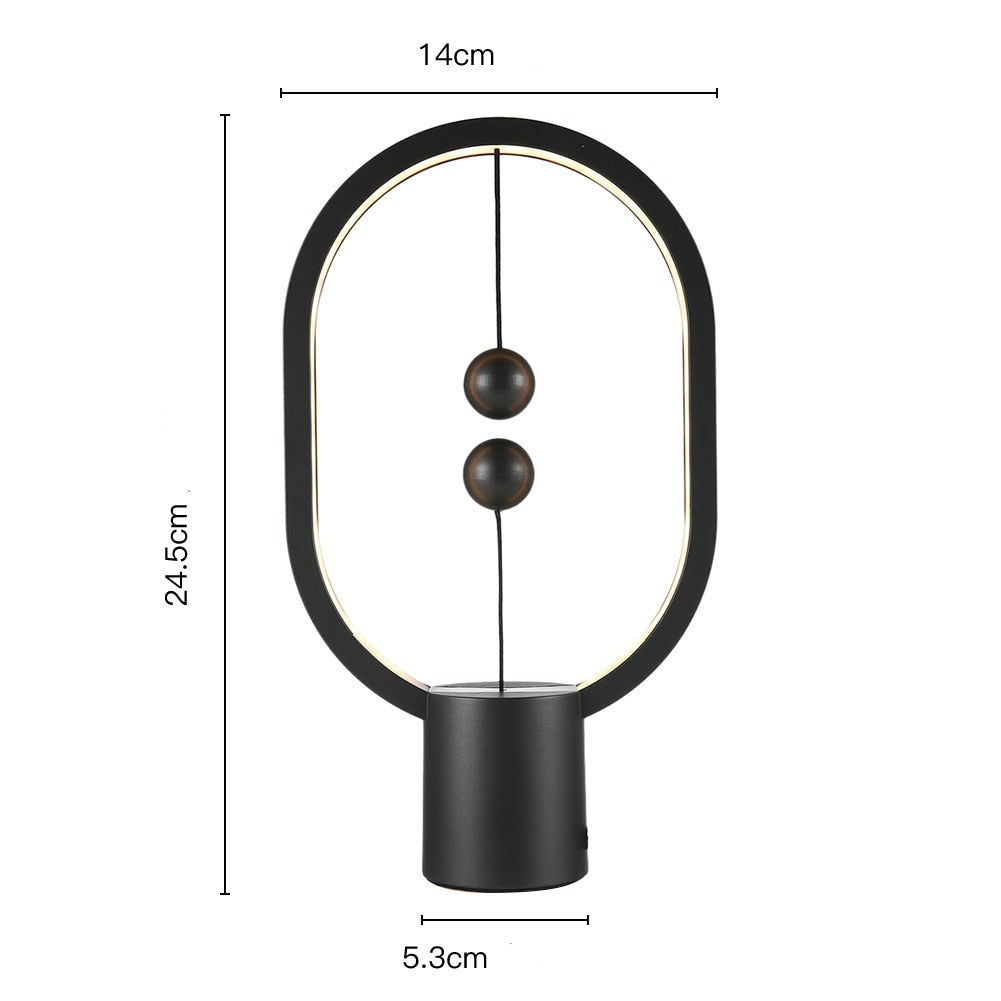 GlowSphere Bordlampe - Atmosfærisk Belysning for Hjemmet Luvikno