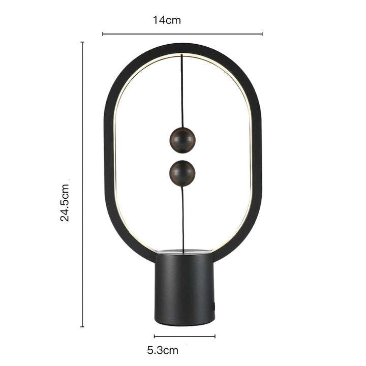 GlowSphere Bordlampe - Atmosfærisk Belysning for Hjemmet Luvikno