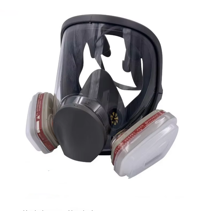 Omfattende helansikts respirator sikkerhetsgassmaske med anti-dugg beskyttelse Luvikno