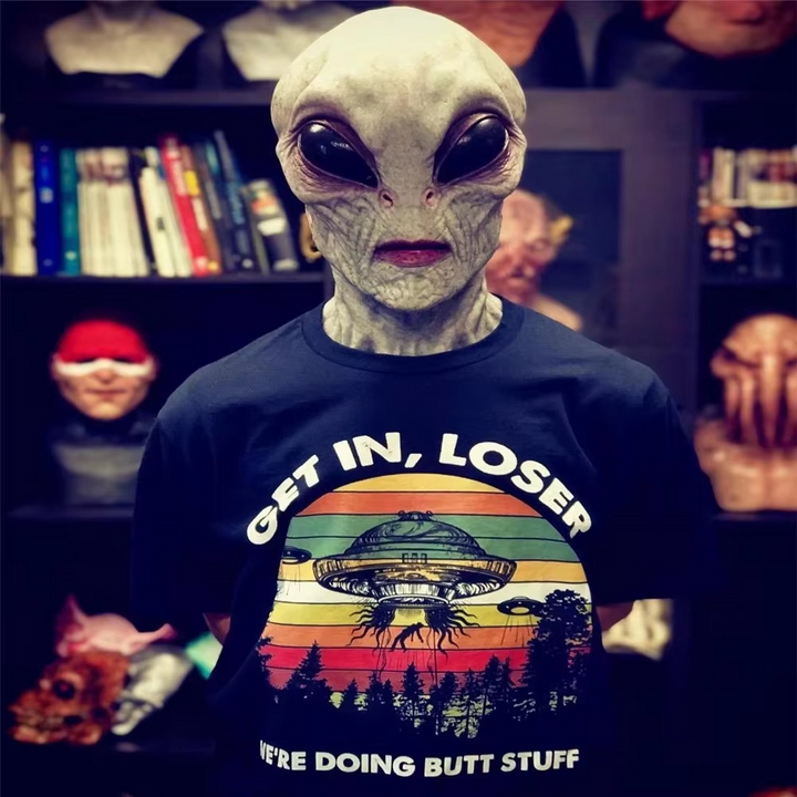 Ultimate Alien Encounter Lateks Cosplay Maske Luvikno