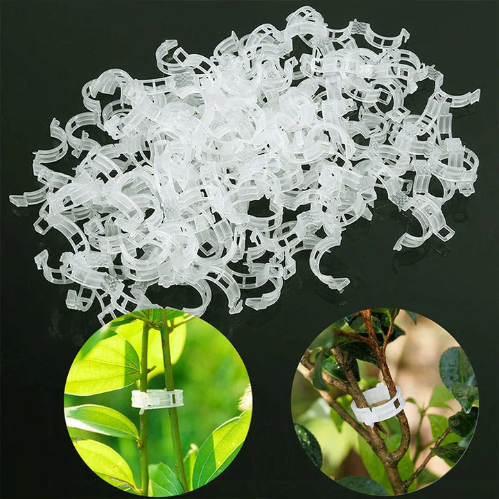 Plastklemmer for plante støtte | Grafting og fikseringsverktøy! | Luvikno