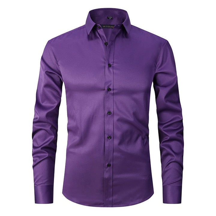Luvik | Miehet Anti-Wrinkle Slim Fit pukeutua paita