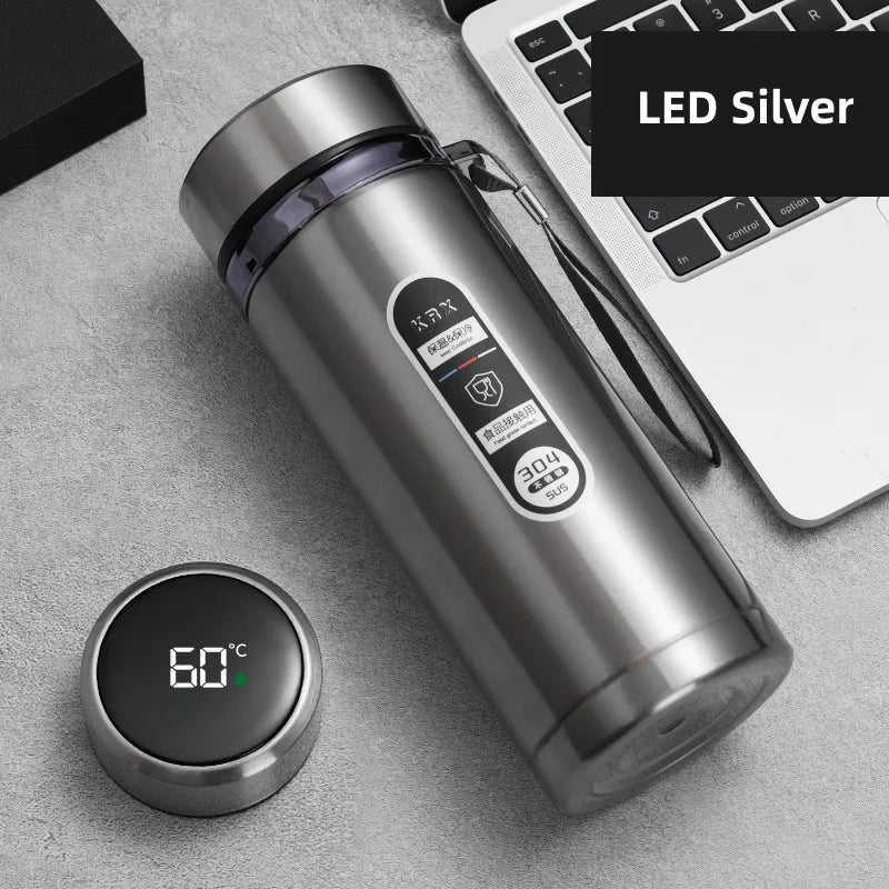 TempraBottle – Smart Termosflaske med LED Temperaturskjerm (800ml–1L) | Luvikno