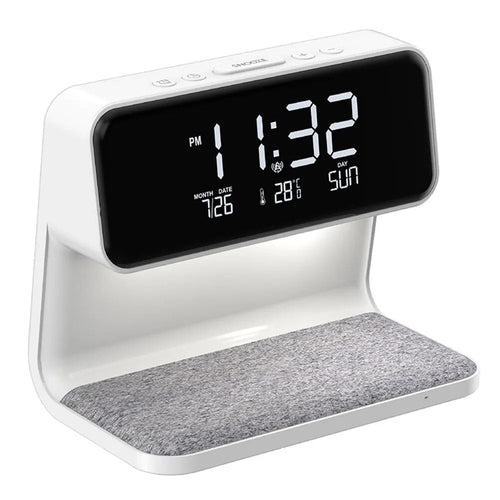 Lampe med klokke 3 i 1 | Luvikno