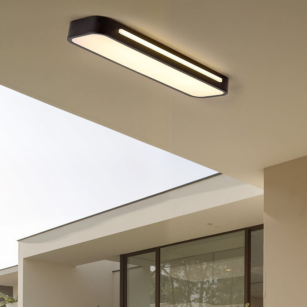 Luvikno | Minimalistisk LED Taklampe laget av Jern og Akryl