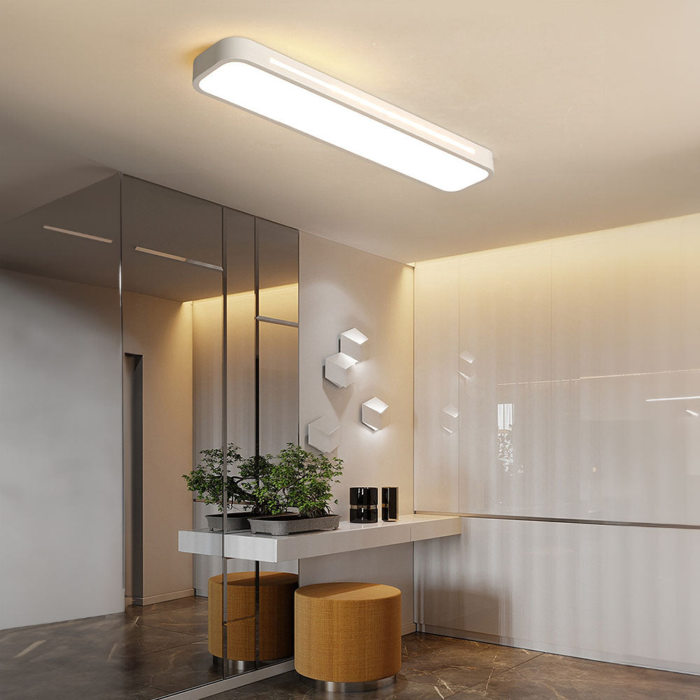 Luvikno | Minimalistisk LED Taklampe laget av Jern og Akryl