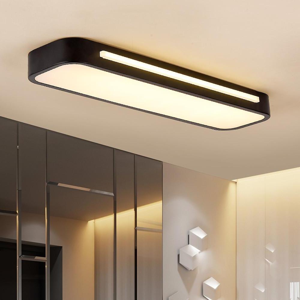 Luvikno | Minimalistisk LED Taklampe laget av Jern og Akryl