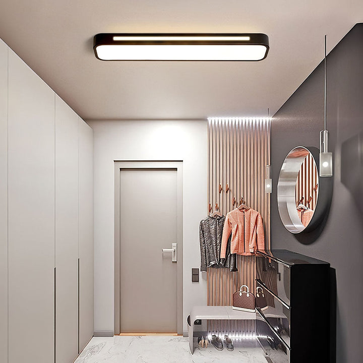 Luvikno | Minimalistisk LED Taklampe laget av Jern og Akryl