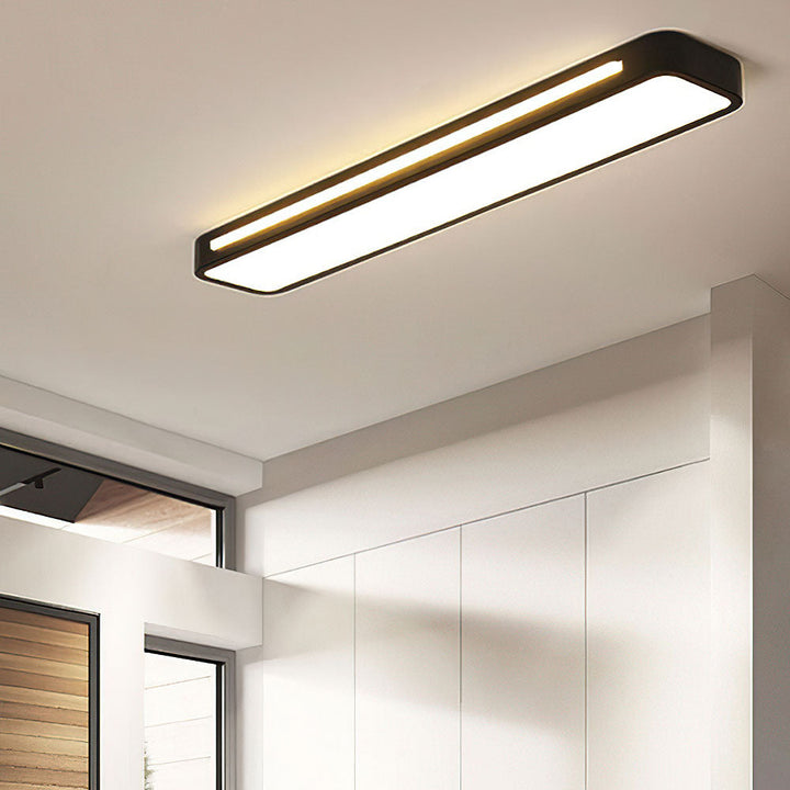 Luvikno | Minimalistisk LED Taklampe laget av Jern og Akryl