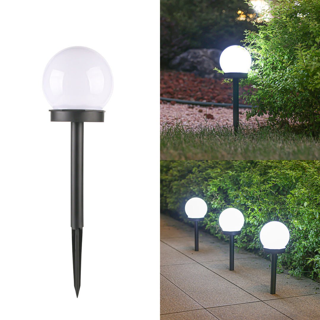 Moderne Minimalistisk Vanntett Sol Globe ABS LED Landskapslys For Hage | Luvikno