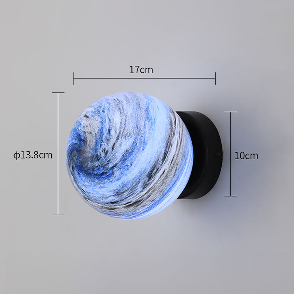 Glass Ceiling Light Modern Globe Fixture Luvikno