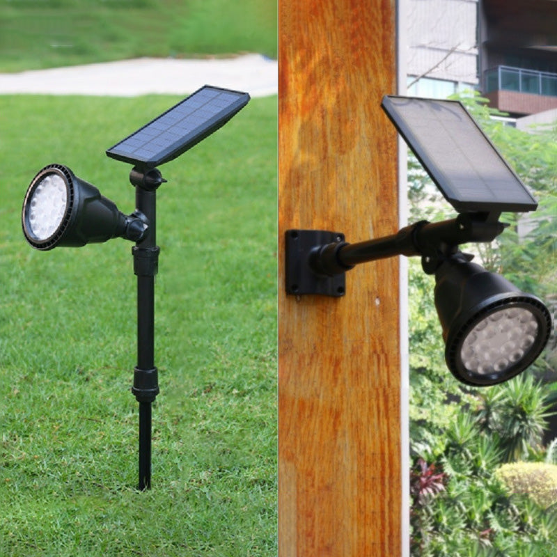 Moderne industriell ABS solvanntett LED spotlight hageinnsettingslys for utendørs patio | Luvikno