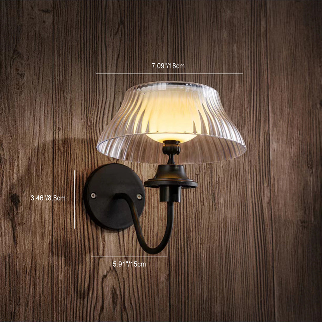 Moderne Retro Sol Jernlegering Plast LED Vanntett Vegg Lys For Utendørs | Luvikno