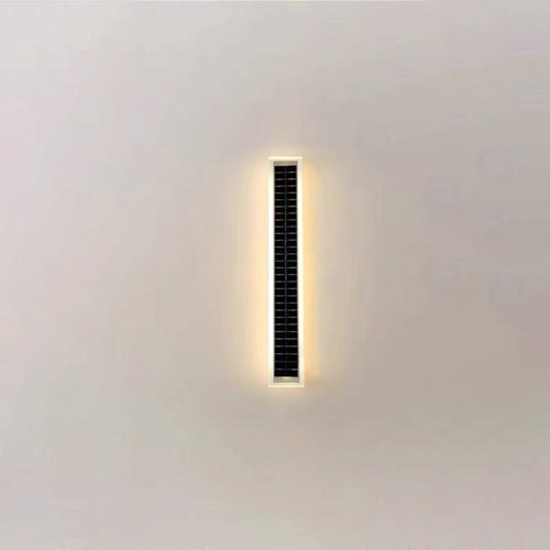 Minimalist Utendørs Solrektangulær Strip Vanntett Patio LED Vegglampe | Luvikno