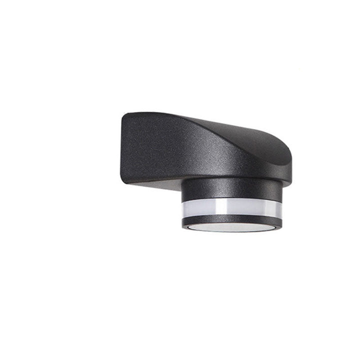 Moderne Sylinderformet Die-Cast Aluminium LED Vanntett Utendørs Hage Vegglampe | Luvikno