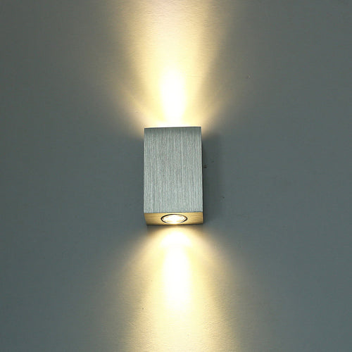 Moderne Enkelhet Vanntett Aluminium Kubisk LED Vegglampe For Utendørs Patio | Luvikno