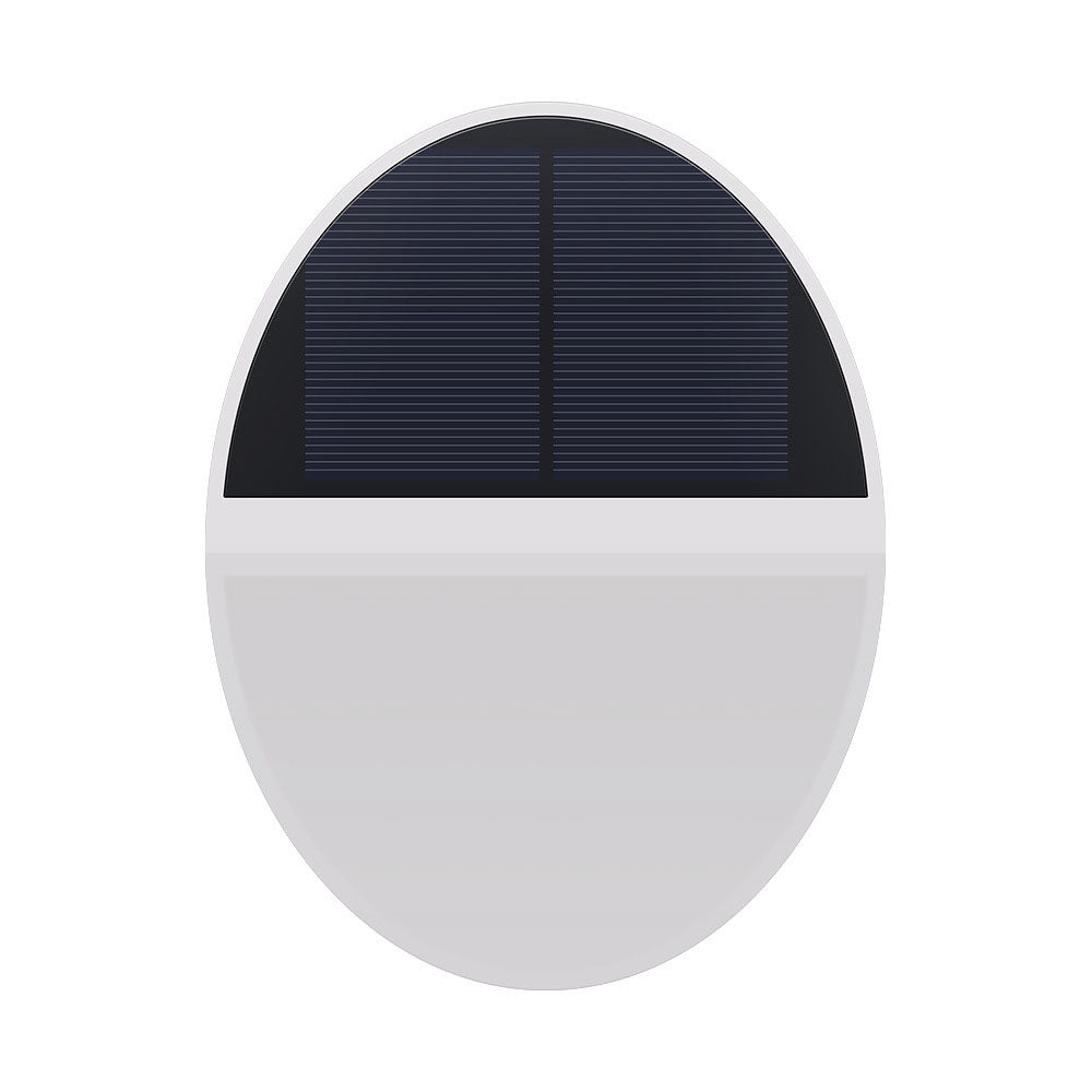Solar utendørs vanntett rund flat kropp radar sensor LED vegglampe | Luvikno