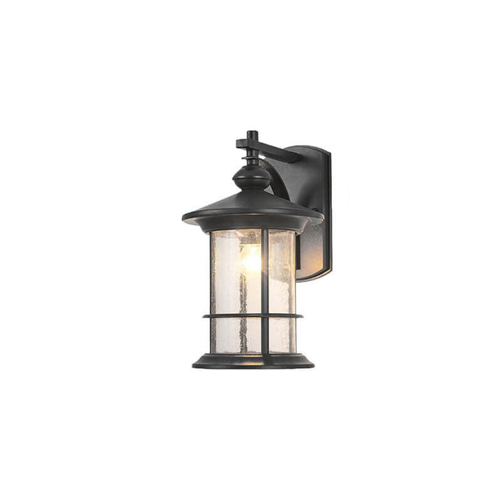 Industrial Vintage Bubble Glass Column 1-Light Utendørs Vanntett Vegglampe | Luvikno